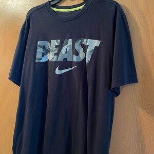 Nike Black Short Sleeve Tee Athletic Wear